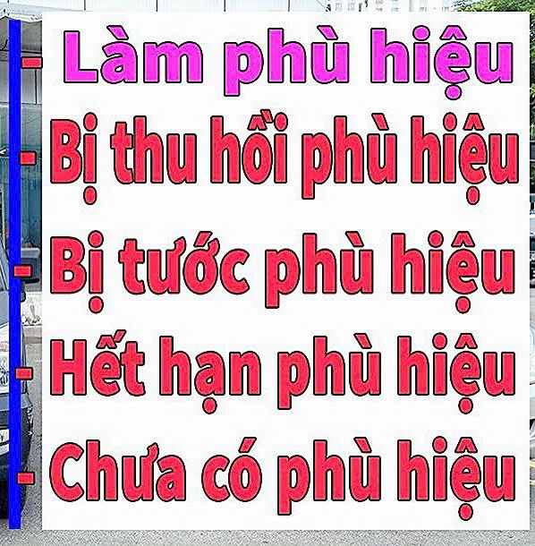 MỨC PHẠT LỖI KHÔNG CÓ PHÙ HIỆU XE TẢI